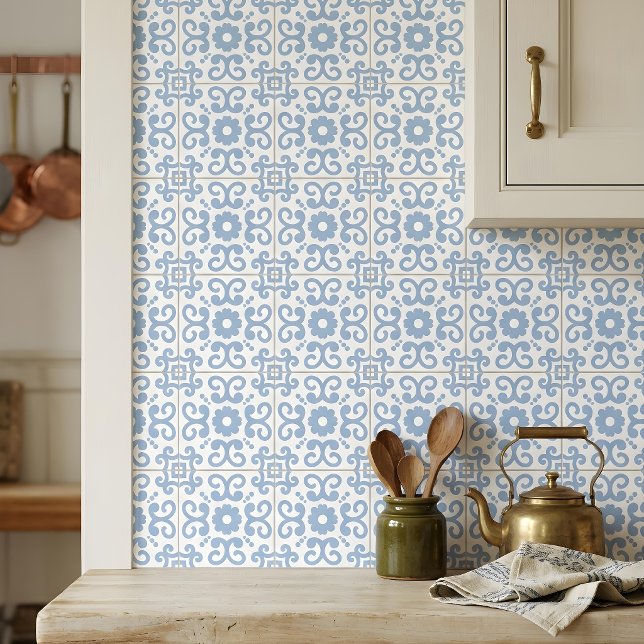 Azulejo Português Azul Claro Branco 2 (Criador carregado)
