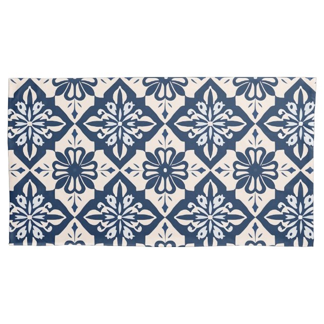 Azulejo Português Azul e Branco (Frente-Esquerda)