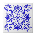 Azulejo Português Mediterrâneo Azul Branco A01<br><div class="desc">Na moda original Azulejo Português Mediterrâneo Tradicional,  mas ainda moderno,  padrão de azulejo cerâmico azul em fundo branco. Perfeito para um novo litoral sinta design interior ou backsplash. Você pode verificar como o padrão se parece quando os azulejos são colocados juntos neste link: https://www.zazzle.com/azulejo_blue_white_pattern_a01_scrapbook_paper-256758419949776056</div>