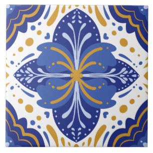 Azulejo Português Mediterrâneo Tradicional