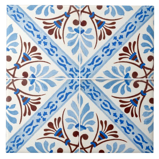 Azulejo Português Tradicional Vidrado  (Frente)
