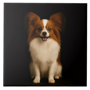 Azulejo Preto 4 Luxo com Papillon Toy Refinado
