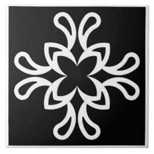 azulejo preto decorativo