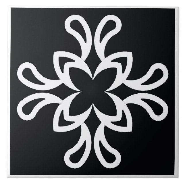 azulejo preto decorativo (Frente)