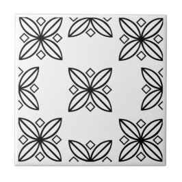 Azulejo preto e branco