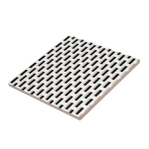 Azulejo Preto e Branco Listrado