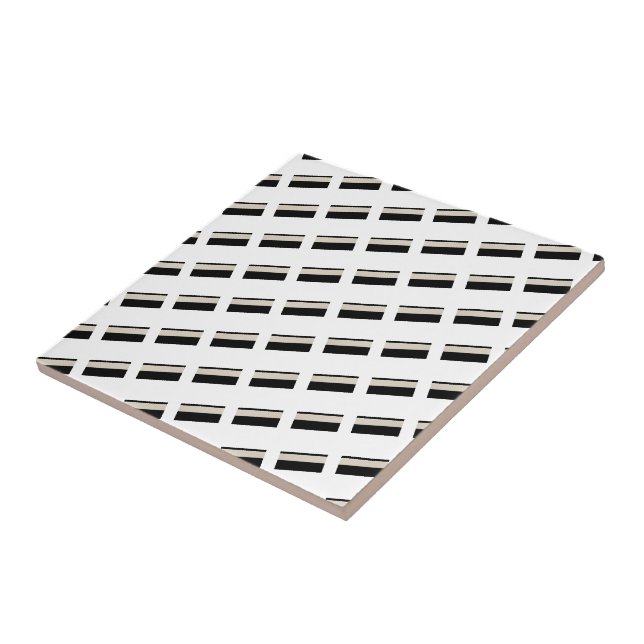 Azulejo Preto e Branco Listrado (Lateral)