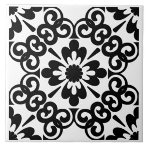 AZULEJO PRETO E BRANCO MODERNO