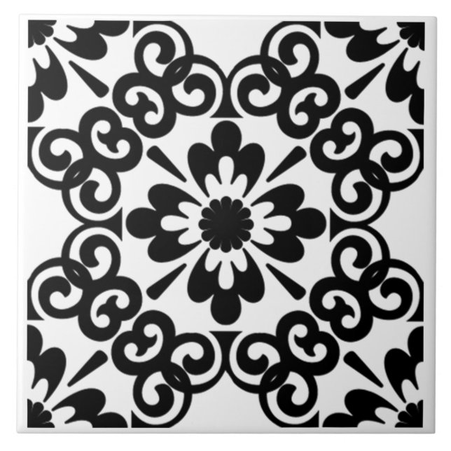 AZULEJO PRETO E BRANCO MODERNO (Frente)
