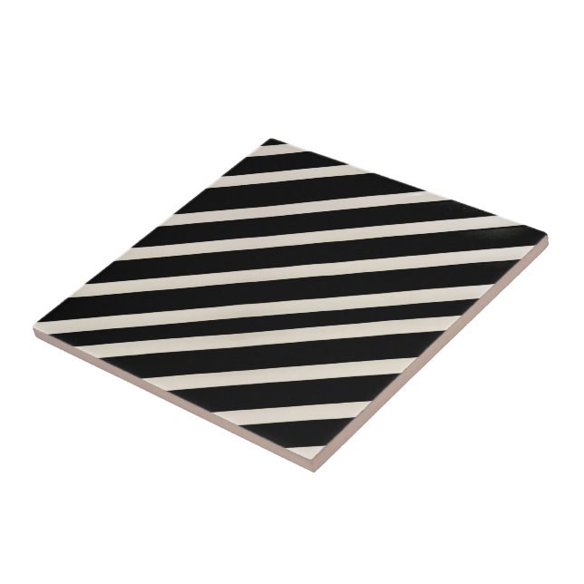 Azulejo Preto e Listra Bege (Lateral)