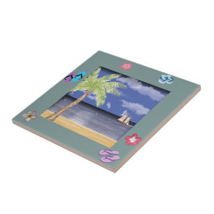 Azulejo projetado por praia
