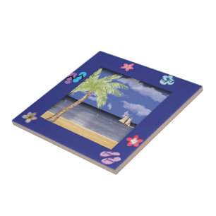 Azulejo projetado por praia