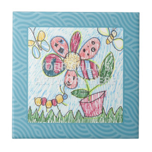 Azulejo quadro azul/Trivet