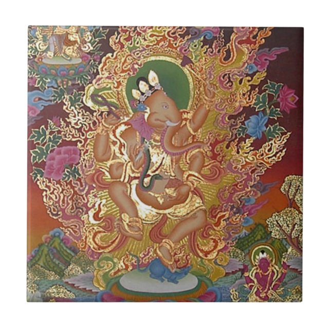 Azulejo Quatro-Armado de Ganesh (Frente)