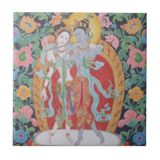 Azulejo Radha-Krisna