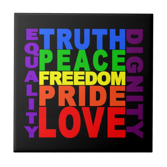 Azulejo Rainbow Values (Frente)