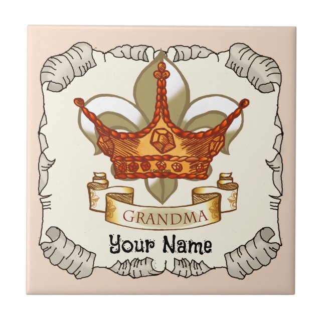 Azulejo Rainha Crown Avó (Frente)