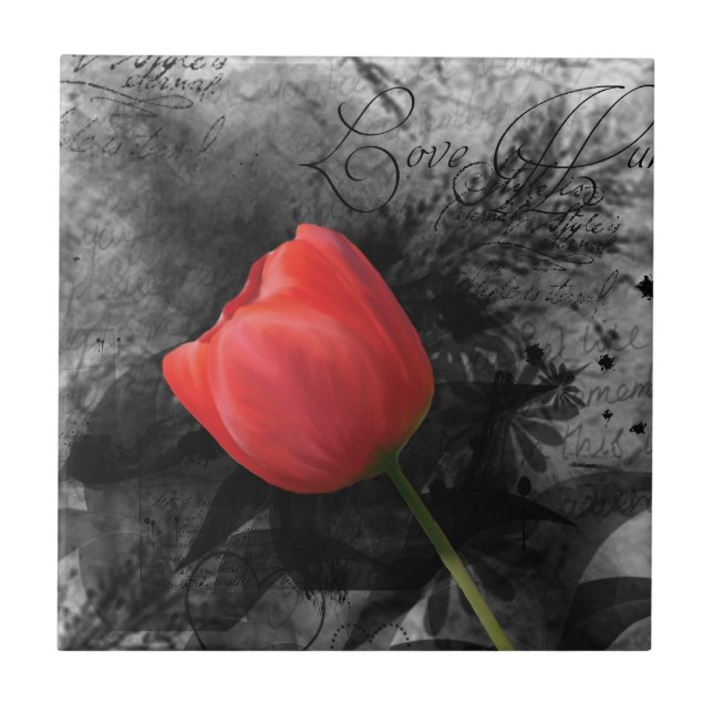 Azulejo Red Tulip (Frente)