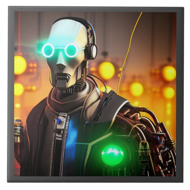 Azulejo rochoso 2 grande de cerâmica (Frente)