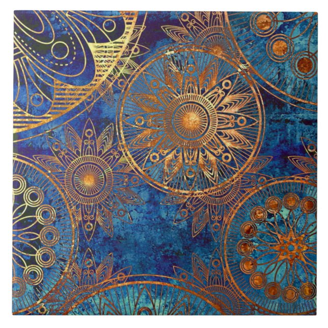 Azulejo - Rodas Douradas (Frente)