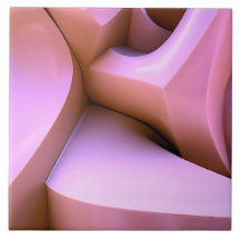 azulejo rosa abstrato 3d