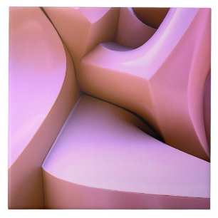 azulejo rosa abstrato 3d