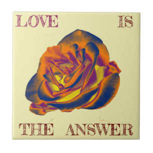 Azulejo Rosa laranja