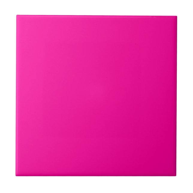 Azulejo Rosa Quente Sólido (Frente)
