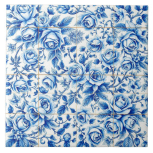 azulejo rosas em profusão