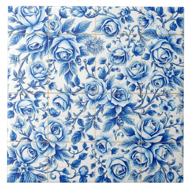 azulejo rosas em profusão (Frente)