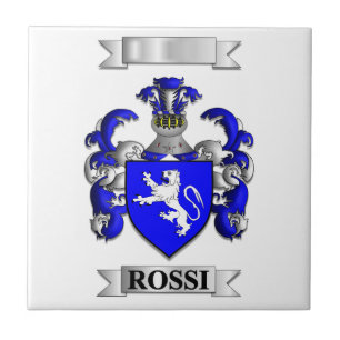 Azulejo Rossi Sobrenome Italiano e Escudo