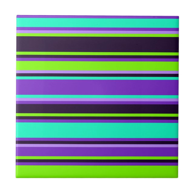 Azulejo Roxo, Aqua e Chartreuse (Frente)