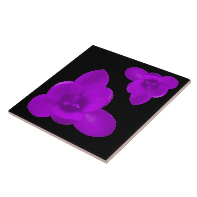 Azulejo Roxo da Flor Crocus (Lateral)