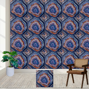 Azulejo Roxo-Vibrante e de Gato de Agato Azul