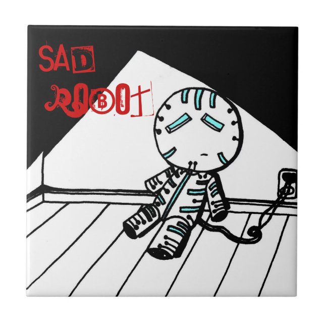 Azulejo Sad Robot (Frente)