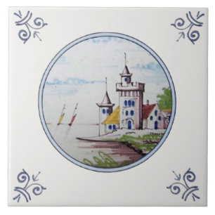 Azulejo Scenic Polychrome Repro Delft (1 de 6)