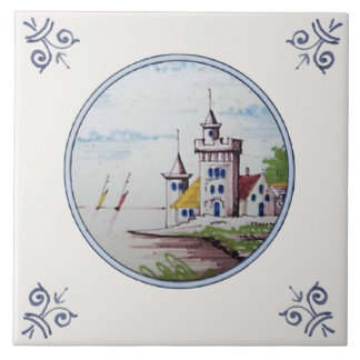 Azulejo Scenic Polychrome Repro Delft (1 de 6)