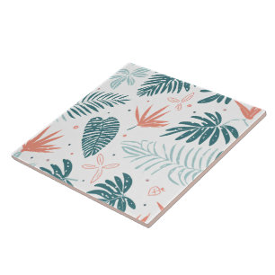 Azulejo sem costura - impressão tropical
