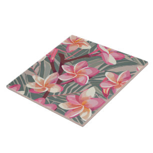 Azulejo sem costura - impressão tropical