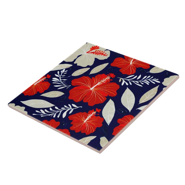 Azulejo sem costura - impressão tropical (Lateral)