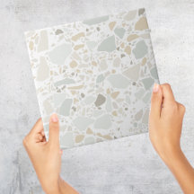 Azulejo Simples White Terrazzo Modern