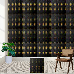Azulejo sofisticado de Design Hexágono Preto e Dou