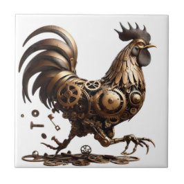 Azulejo Steampunk Rooster