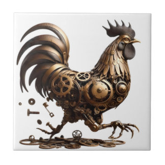 Azulejo Steampunk Rooster