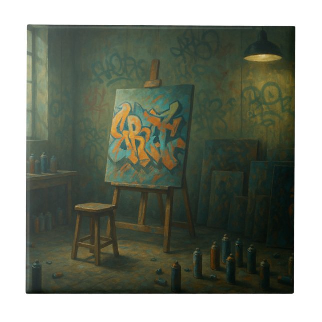 Azulejo Studio do Artit do grafite (Frente)