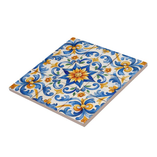 Azulejo Sunburst Spice (Lateral)