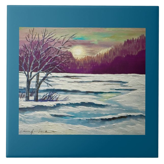 Azulejo sunset de inverno (Frente)