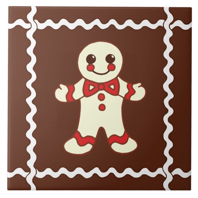 Azulejo Suporte de Cozinha Biscoito de Natal de Ge (Frente)