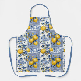 Azulejo Talavera bonito Limões Apron Impressão
