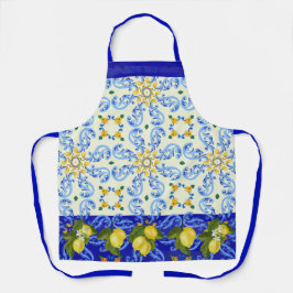 Azulejo Talavera bonito Limões Apron Impressão